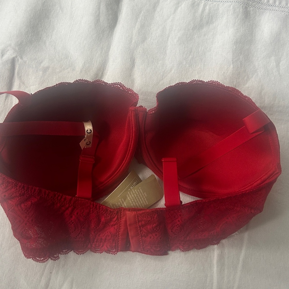 INTIMISSIMI 40C Rosso Sofia red bra NWT - Picture 4 of 5